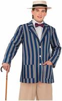 Roaring 20's Mens Boater Adult Costume Jacket