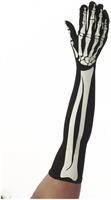 Skeleton Bones Adult Costume Long Gloves