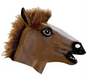 Brown Horse Head Mask Costume Accessory