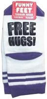 Funny Feet Toddler Socks: Free Hugs