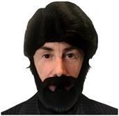 Sniper Adult Costume Beard & Wig Set