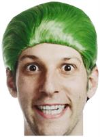 Self Destructors Men's Green Joke Adult Costume Wig