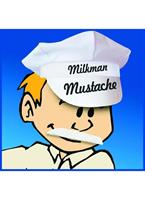 Self Adhesive Milkman Costume Mustache White