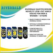 Riverdale Quotes Design Novelty Low-Cut Ankle Socks for Men & Women - 5 Pairs