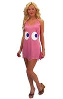 Pac-Man "Pinky" Pink Deluxe Costume Tank Dress Adult/Teen Standard