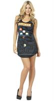 Pac-Man Video Game Screen Tank Dress Adult Costume