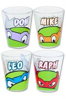 Teenage Mutant Ninja Turtles Faces Shot Glass Set of 4