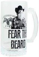 Duck Commander Si Fear The Beard Clear Beer Mug