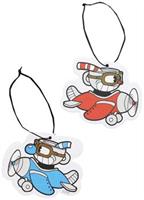 Cuphead Double-Sided Airplane Air Freshener (New Car Scent)