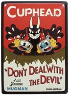 Cuphead Don't Deal With The Devil Tin Sign 9" x 6.5"