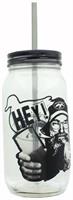 Duck Commander Hey Si Clear Mason Jar w/ Straw