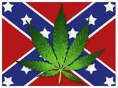 Confederate Flag With Pot Leaf Lightweight Fleece Throw Blanket | 45 x 60 Inches