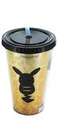 Pokemon Pikachu Silhouette Gold 16oz Carnival Cup