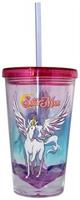 Sailor Moon Pegasus Diamond Bottom 16oz Carnival Cup w/ Straw & Lid