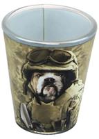 Combat Sam 2oz Shot Glass