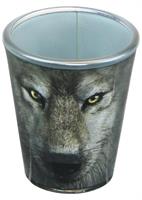 Wolf Face 2oz Shot Glass
