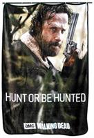 Walking Dead Rick Grimes Hunt Or Be Hunted Lightweight Blanket | 45 x 60 Inches