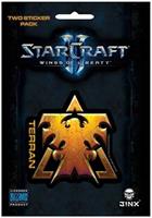 StarCraft II: Wings of Liberty Multi-size Sticker 2-Pack: Terran, Gold