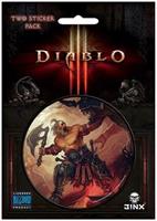 Diablo III 3" Round Sticker 2-Pack: Barbarian Class