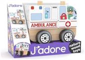 J™adore Ambulance Wooden Stacking Toy
