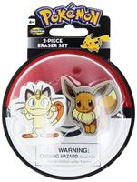 Pokemon Eraser 2-Pack: Meowth and Eevee