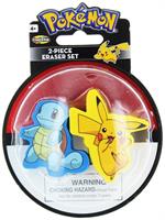 Pokemon Eraser 2-Pack: Pikachu and Squirtle