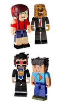 Tube Heroes Deluxe 3" Action Figure 4-Pack