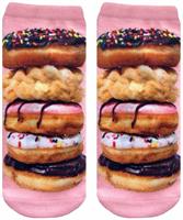 Stacked Donuts Photo Print Ankle Socks