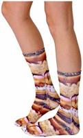 Stacked Donuts Photo Print Crew Socks