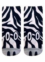 Zebra Photo Print Ankle Socks