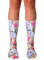 Easter Bunnies Photo Print Crew Socks