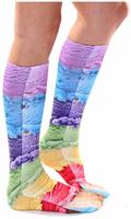 Ice Cream Photo Print Knee High Socks