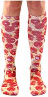 Pizza Photo Print Knee High Socks