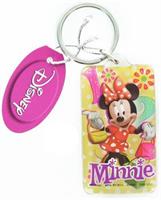 Disney Minnie Mouse Rectangular Lucite Key Ring