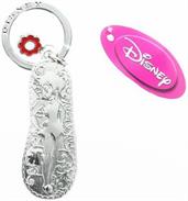 Best Friend Black Flip Flop Pewter Key Ring