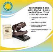 The Nation&#39;s T-Rex Skull Statue | 6-Inch Smithsonian Fossil Replica| 1:10 Scale