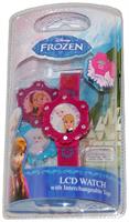 Frozen LCD Watch With Interchangeable Tops