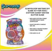 Slimygloop Mix&#39;Ems DIY Slime Kit For Kids | Cotton Candy Mix&#39;Em Glitter Slime