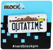 Back to the Future "Outatime" License Plate Enamel Collector Pin