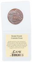 Game of Thrones Robb Stark Cooper Star Coin Replica