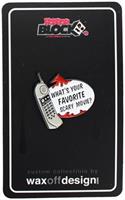 Scream Phone "What's Your Favorite Scary Movie?" Enamel Collector Pin