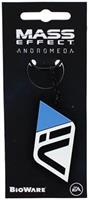 Mass Effect Andromeda Initiative Black Rubber Key Chain