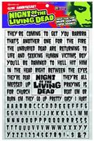 Night of The Living Dead Word Puzzle Magnet Set