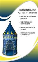 Blue Fantasy Castle Play Tent | 54 x 41 Inches