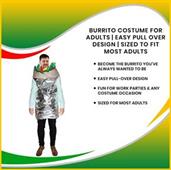 Burrito Costume For Adults | Easy Pull Over Design | Sized To Fit Most Adults
