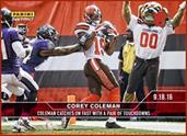 NFL Cleveland Browns Corey Coleman #34A 2016 Panini Instant Base Card