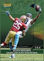 NFL Carolina Panthers Kelvin Benjamin #36 2016 Panini Instant Base Card