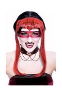Chelsea Widow Peak Red Adult Costume Wig