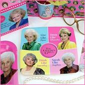 The Golden Girls Birthday Party Supplies Pack | 58 Pieces | Serves 8 Guests