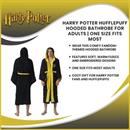 Harry Potter Hufflepuff Hooded Bathrobe for Adults | One Size Fits Most